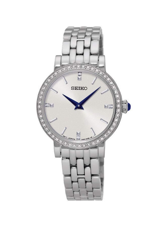 سيكو ساعة سيكو دريس انالوج كوارتز بمينا من الفولاذ المقاوم للصدأ للسيدات SFQ811P1 - Image 1